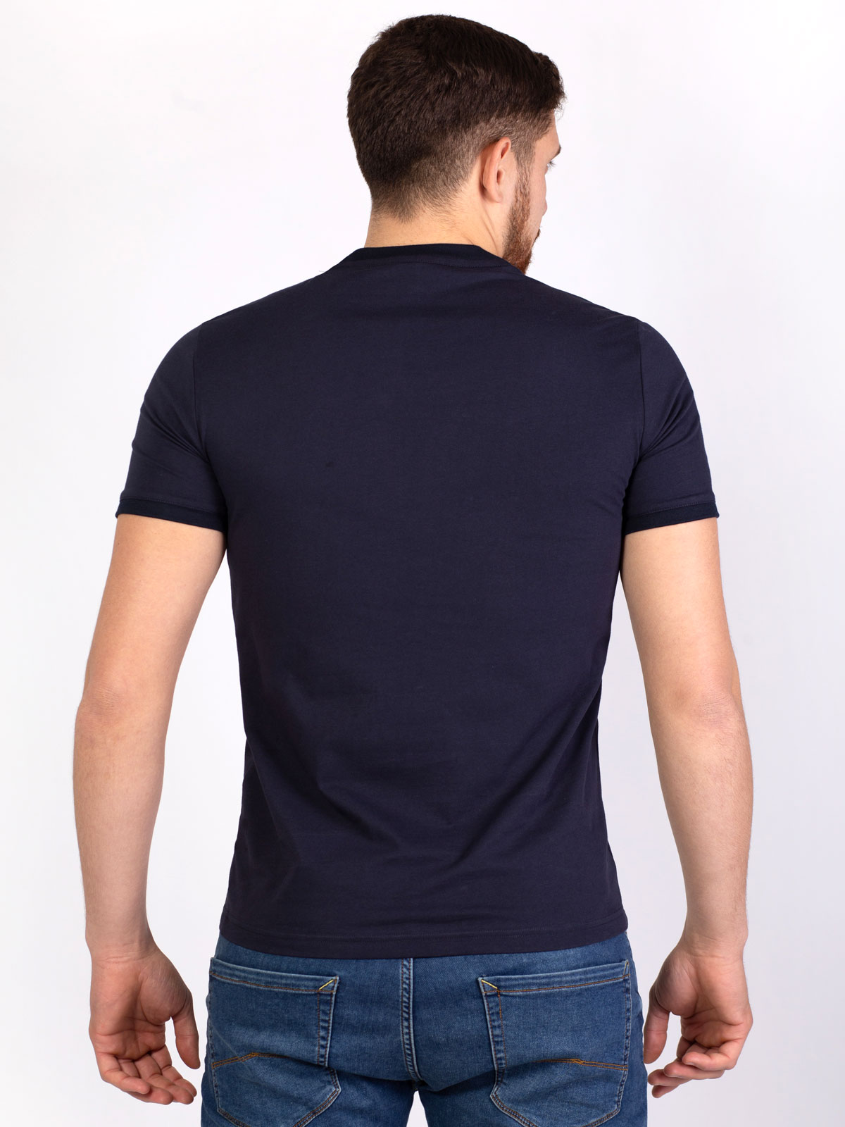 Dark blue tshirt with pocket - 96391 € 12.37 img4