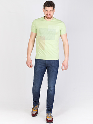 item: blouse in apple green with dot print  - 96398 - € 16.31