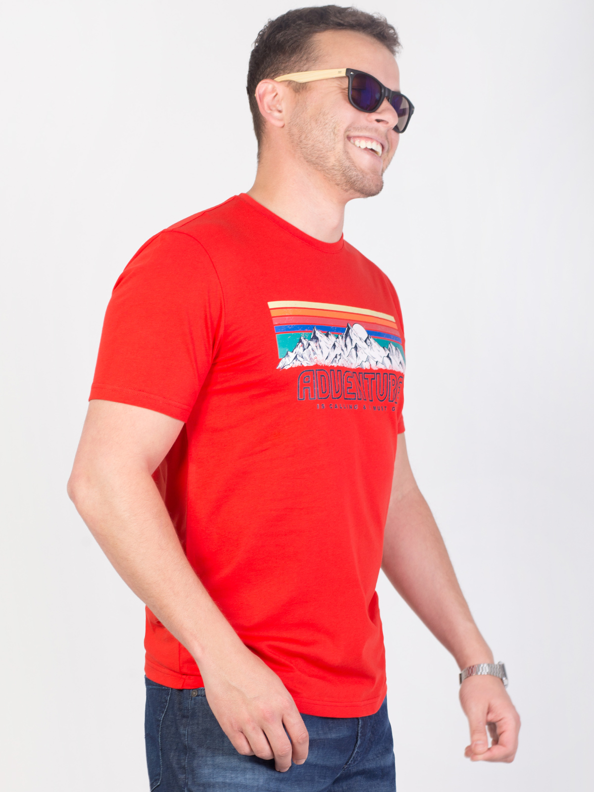 Red tshirt with adventure print - 96418 € 16.31 img2