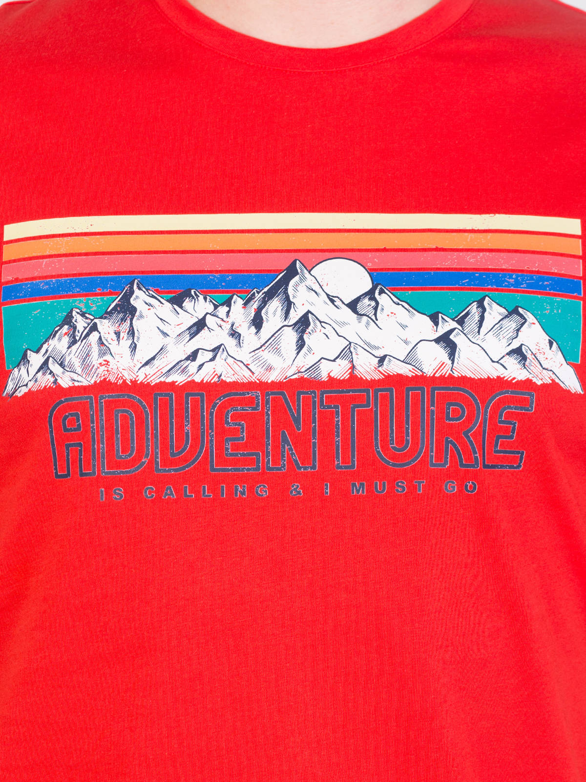 Κόκκινο μπλουζάκι με τύπωμα adventure - 96418 € 16.31 img3