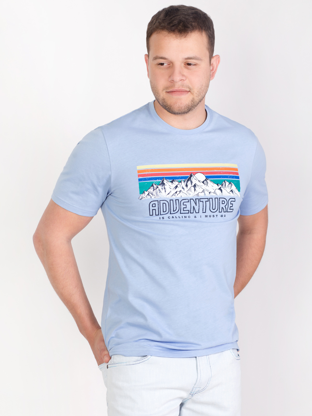 Βαμβακερό μπλουζάκι με στάμπα adventure - 96425 € 16.31 img3