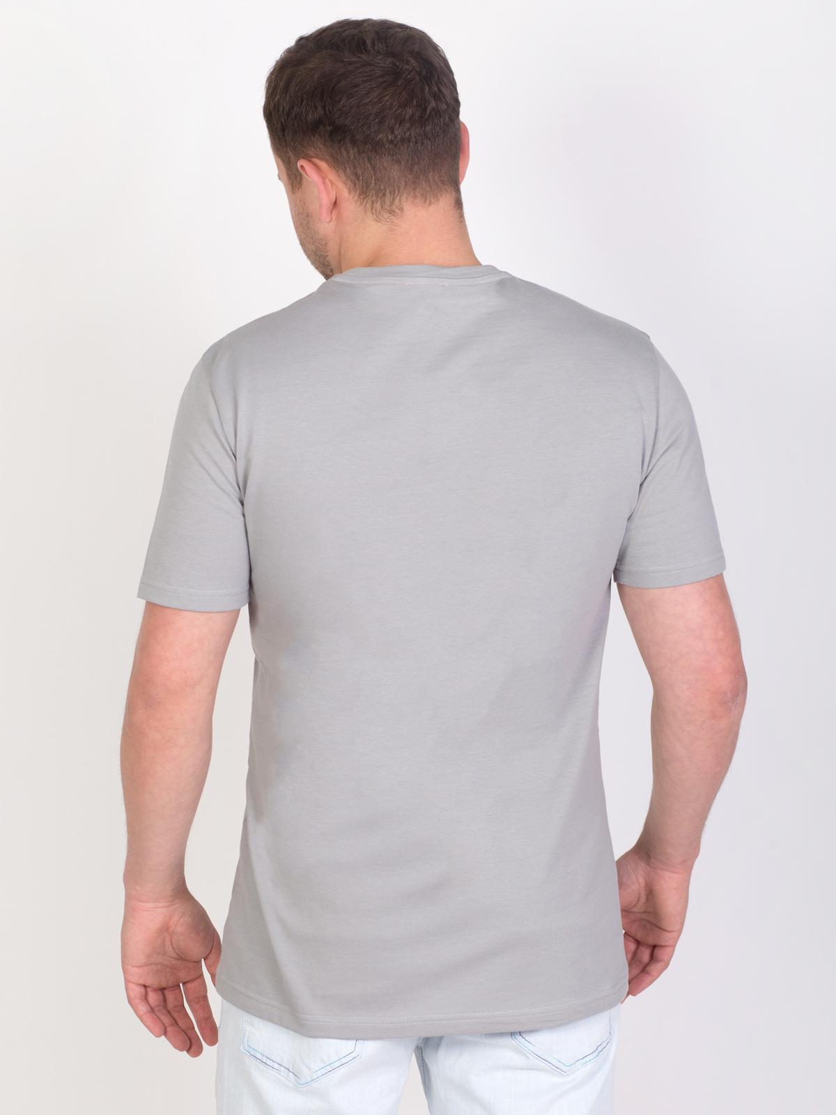 Gray cotton tshirt with print - 96426 € 16.31 img4