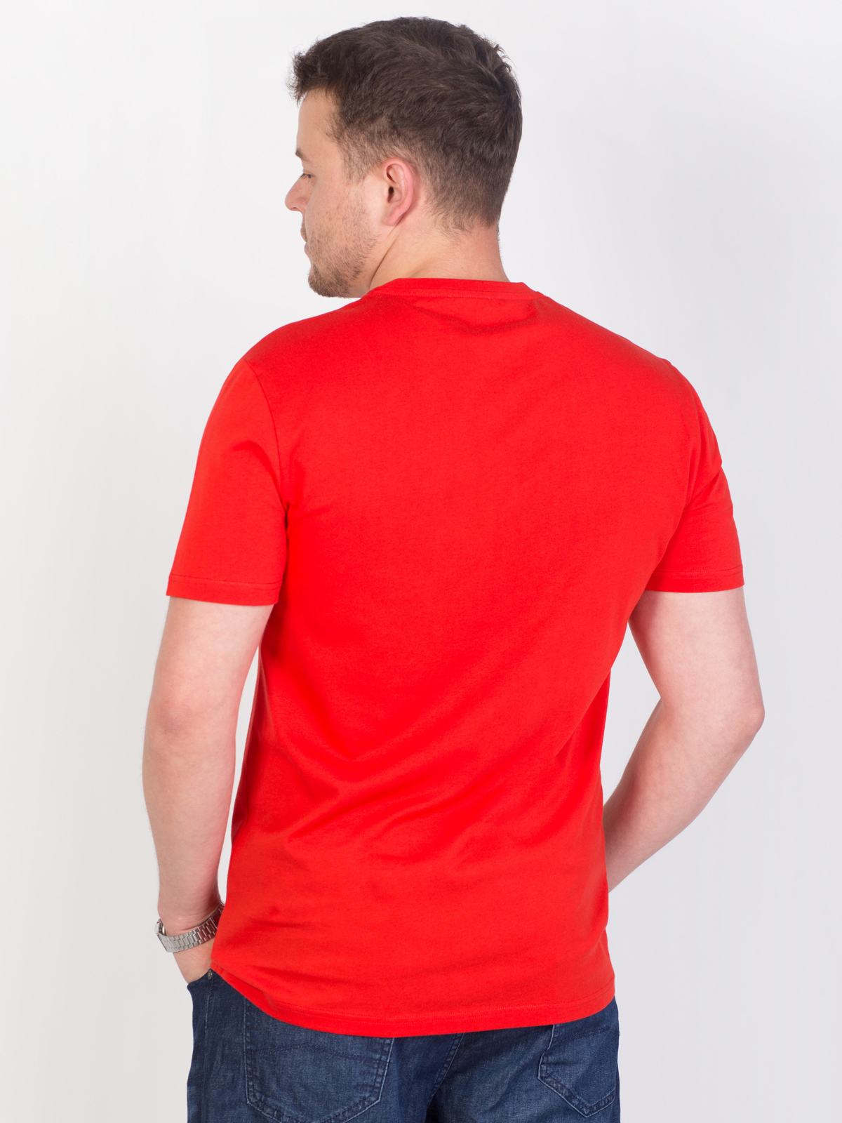 Κόκκινο μπλουζάκι με μπλε στάμπα - 96438 € 16.31 img4