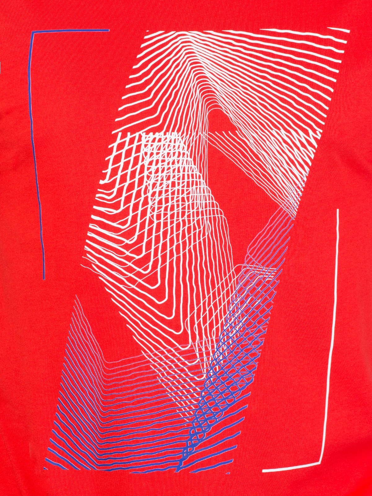 Tricou roșu cu imprimeu ondulat - 96439 € 16.31 img2