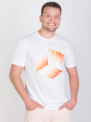 item:тениска с оранжев печат run - 96441 - € 23.62