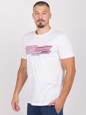 Λευκό μπλουζάκι με στάμπα-96444-€ 23.62