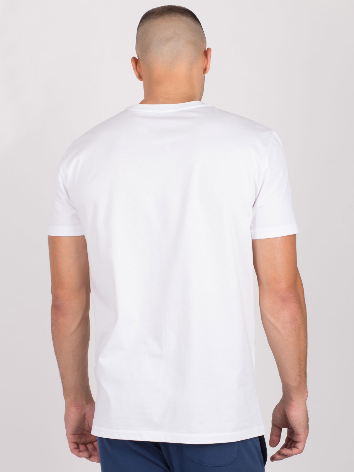 Tricou alb cu imprimeu liniuță - 96444 € 16.31 img5