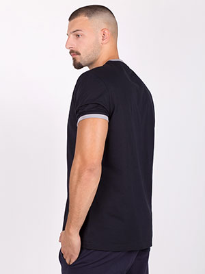 Bluză cu mâneci scurte de culoare albast - 96447 € 16.31 img2