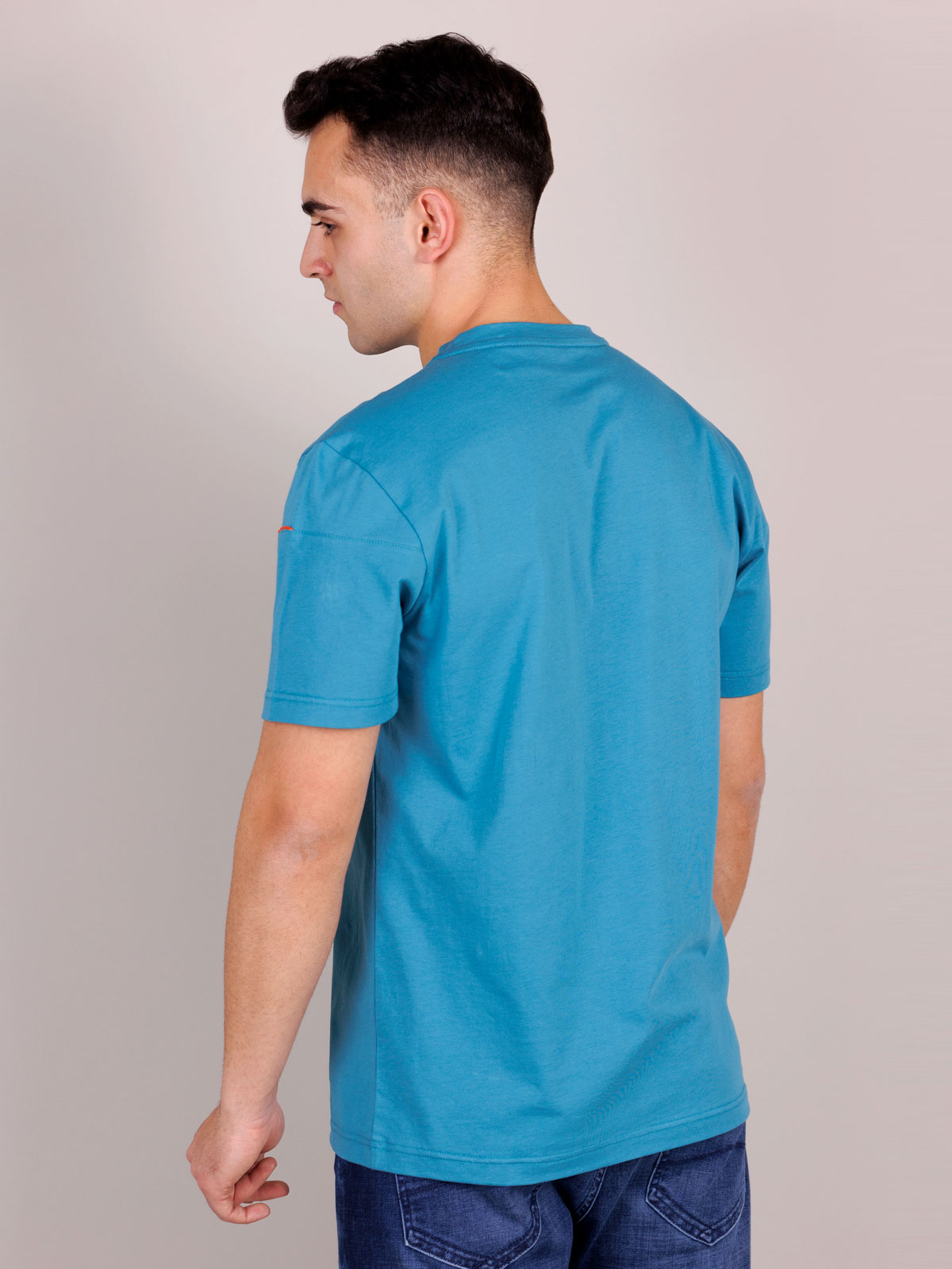 Short sleeve blouse in turquoise - 96455 € 27.00 img2