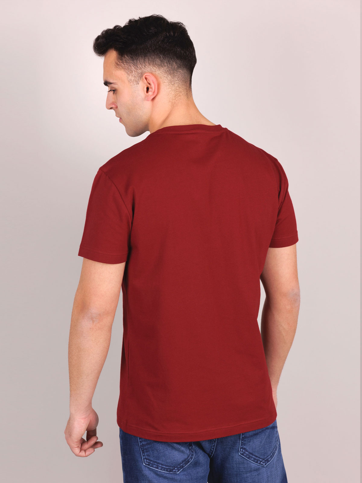 Μπλουζάκι σε μπορντό χρώμα με στάμπα - 96460 € 23.62 img2