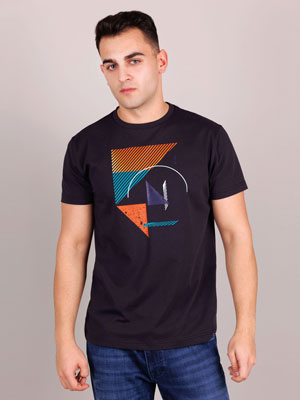 Μπλουζάκι με γεωμετρικά σχήματα - 96462 - € 19.12