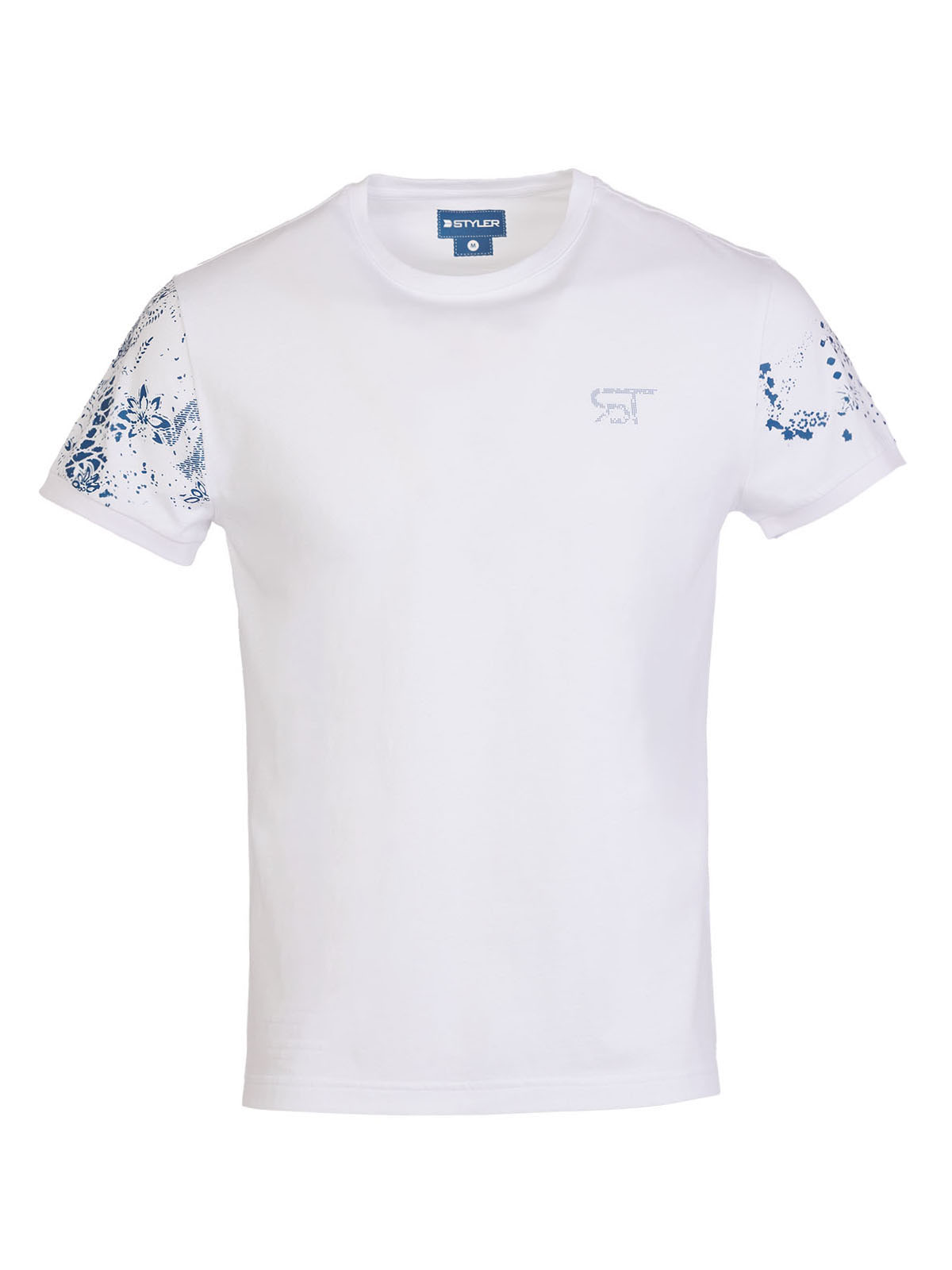 White tshirt with flower print - 96486 € 32.62 img1