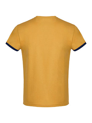 Tricou galben cu imprimeu izbitor - 96488 € 32.62 img2