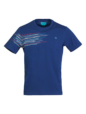 Blue tshirt with print - 96496 - € 29.25