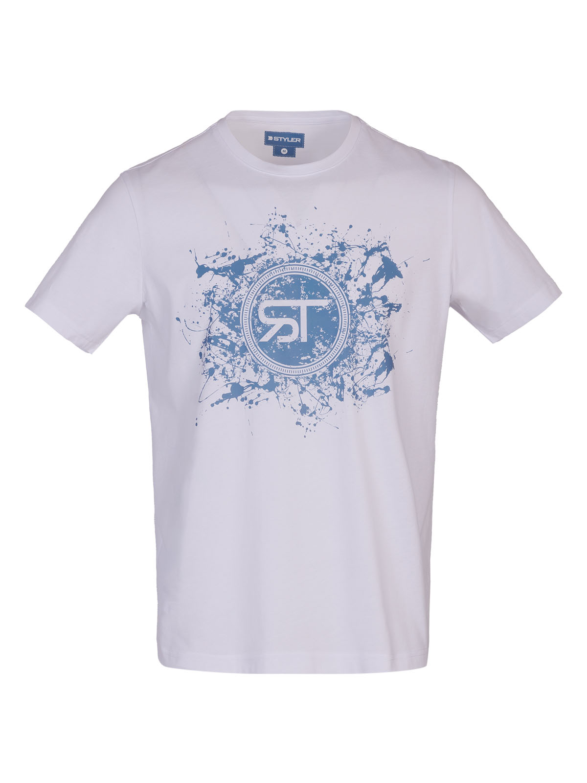 White tshirt with a spectacular print - 96500 € 32.62 img1