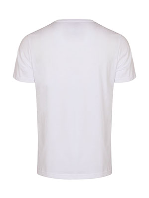 Tricou alb pentru bărbați cu imprimeu - 96507 € 29.25 img2