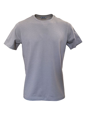 Tricou cu o dungă spectaculoasă bej - 96510 - € 27.00