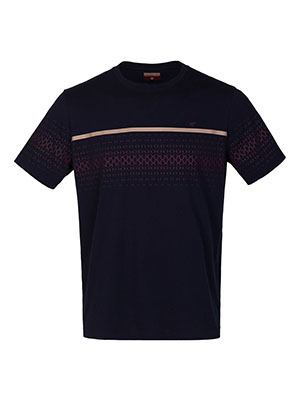 Tricou bărbătesc albastru foarte închis-96525-91 Lei