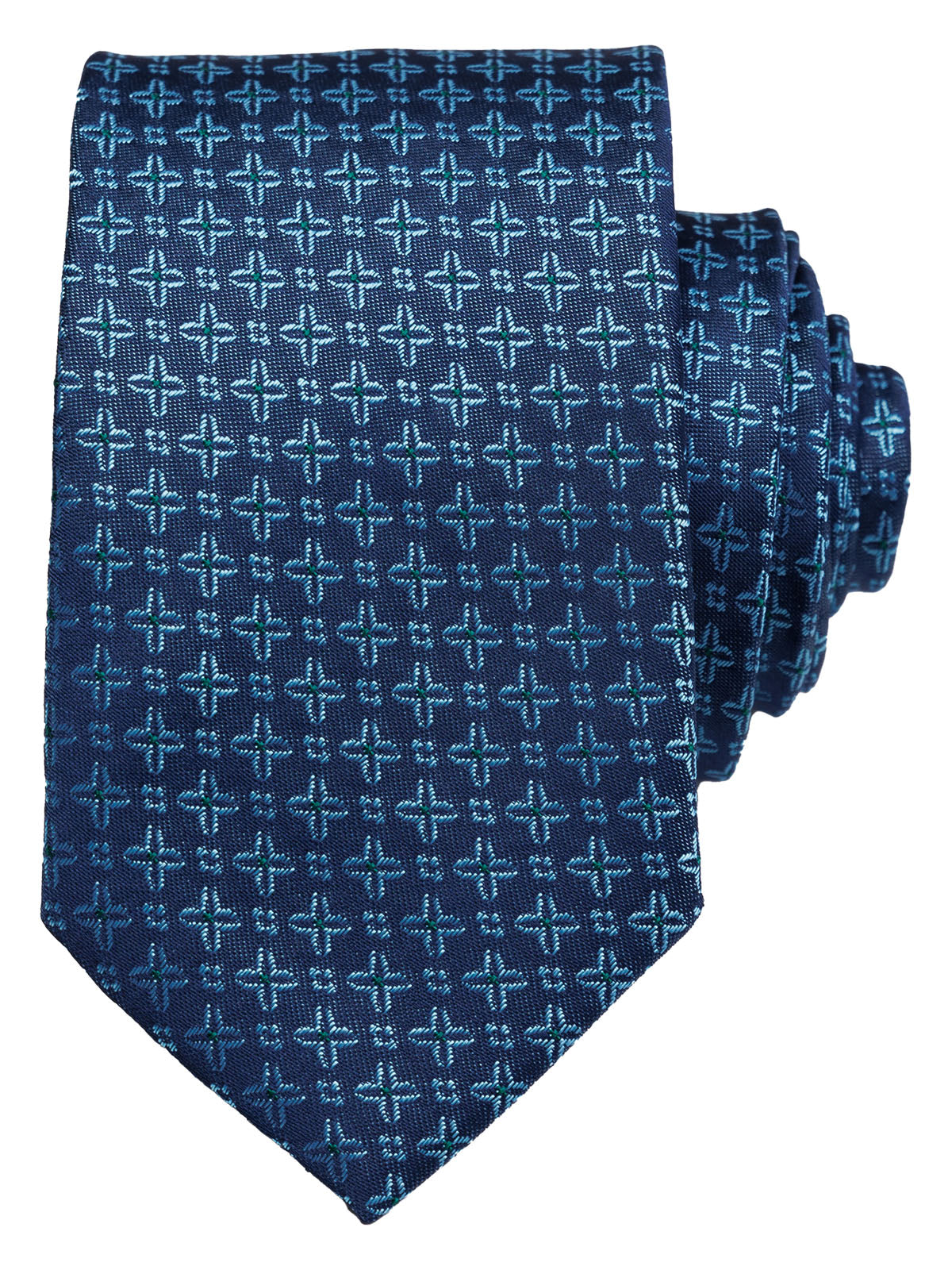 Вратовръзка с ефектен дизайн в синьо