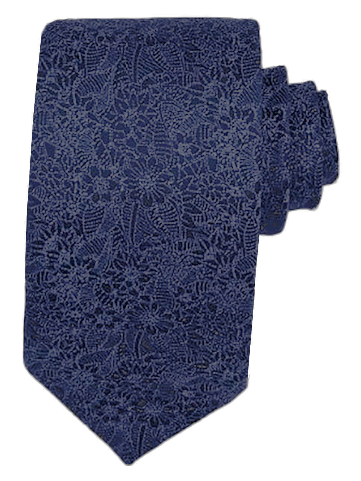 Тъмно синя вратовръзка с ефектен дизайн