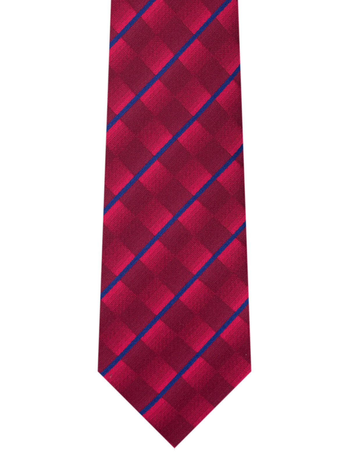 Вратовръзка с диагонални сини линии