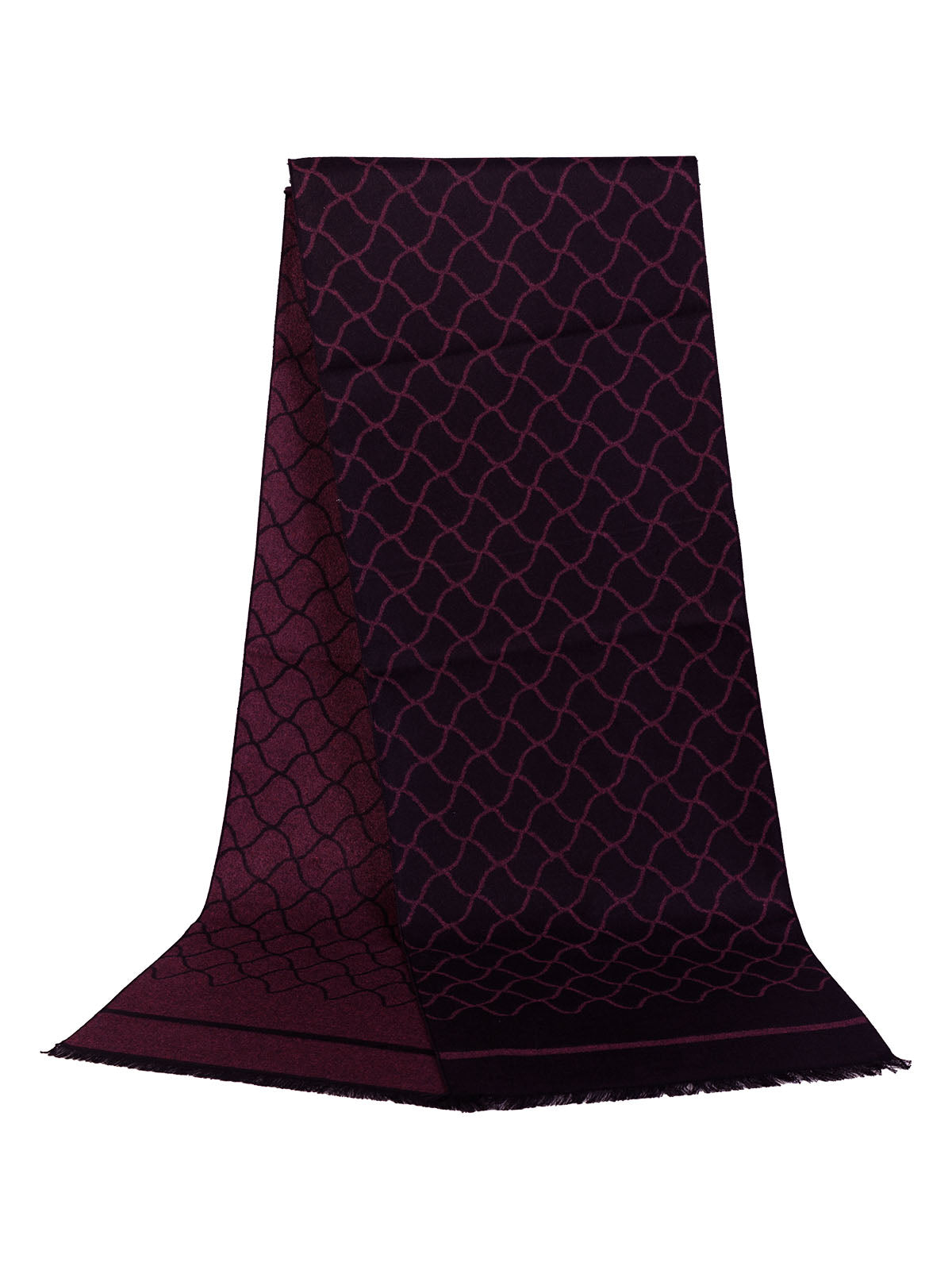 Ефектен мъжки шал с лилав акцент ЛУКС