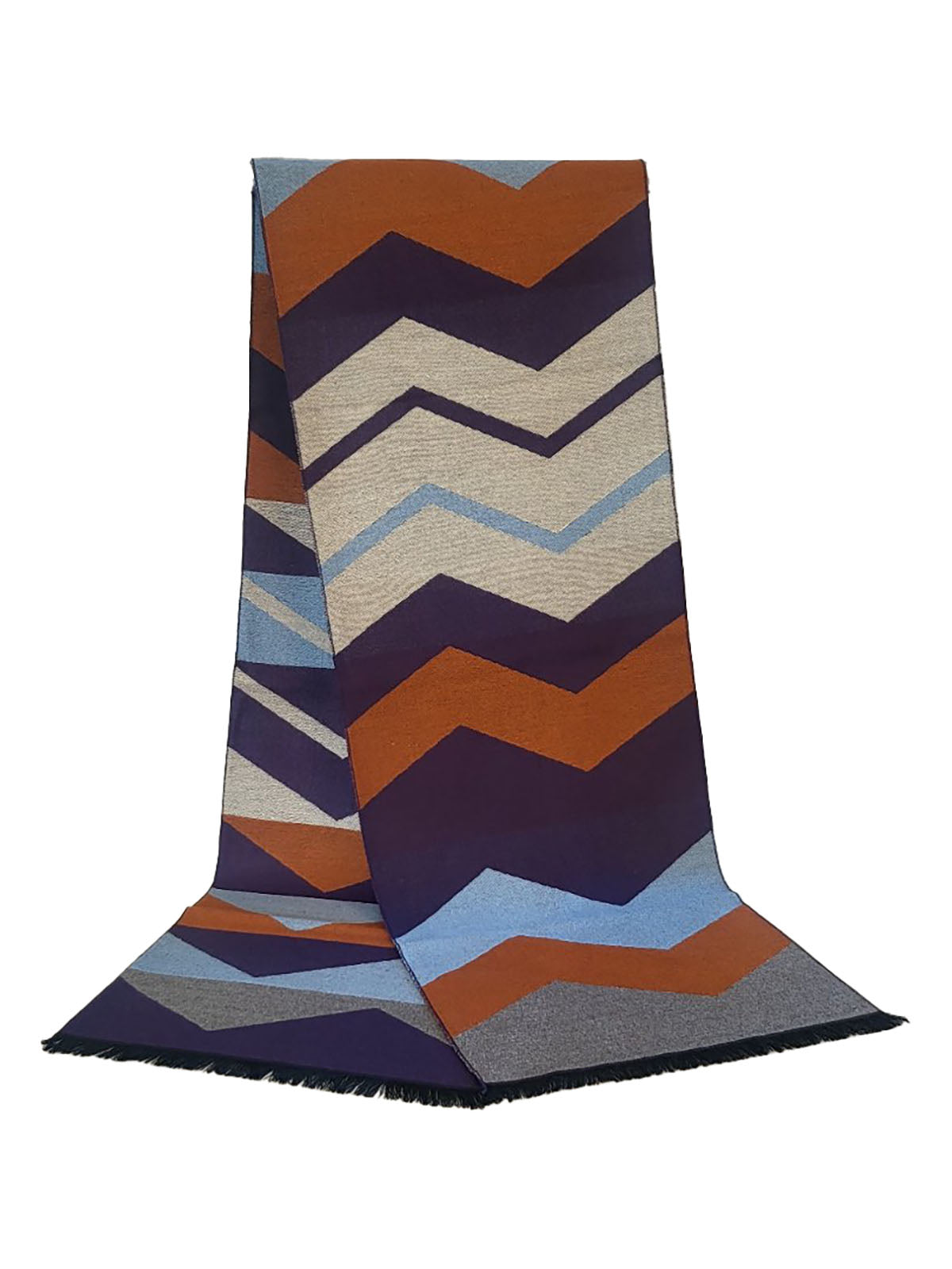Зимен цветен шал ЛУКС