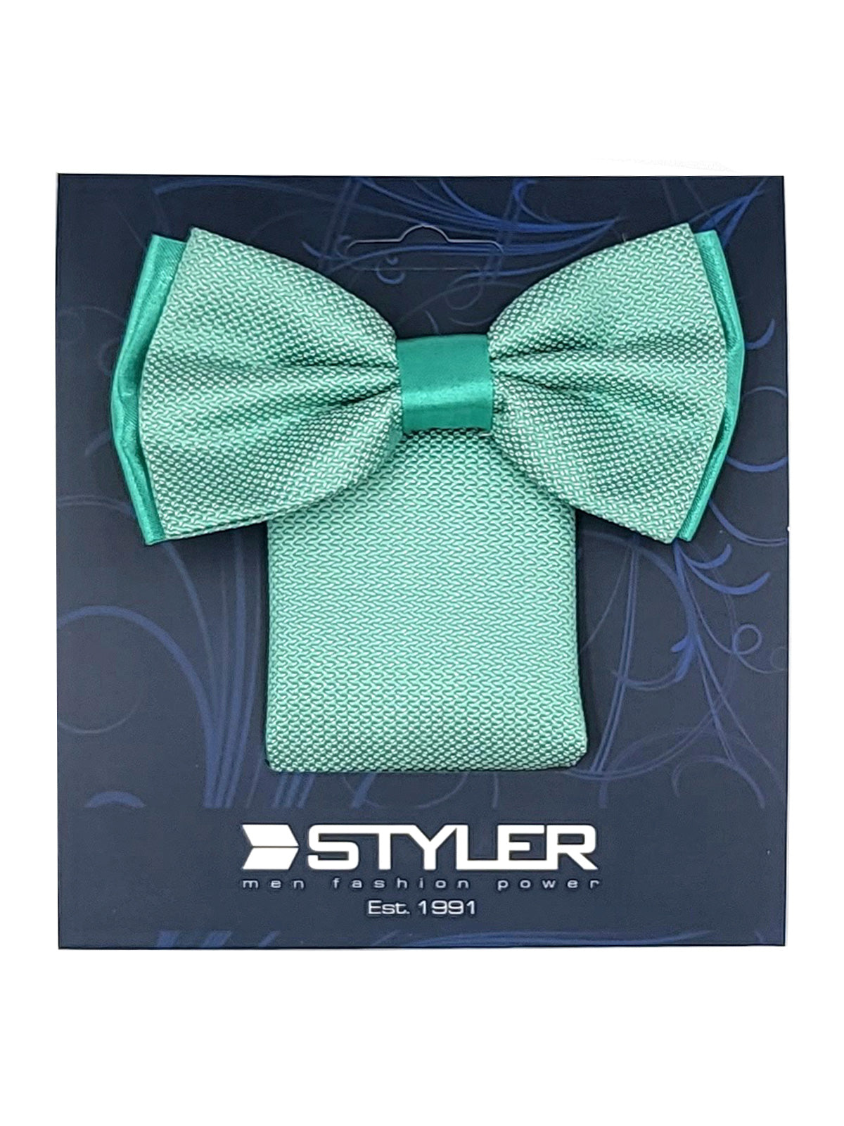 Кърпичка и папийонка в мента