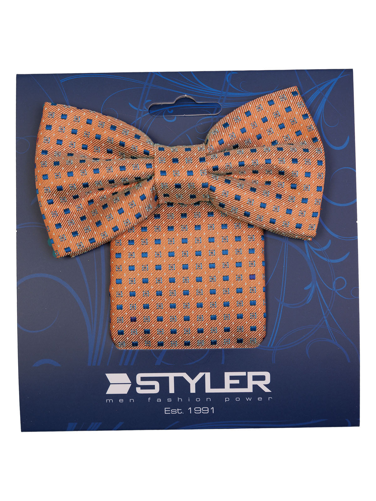 Кърпичка и папийонка в оранжево