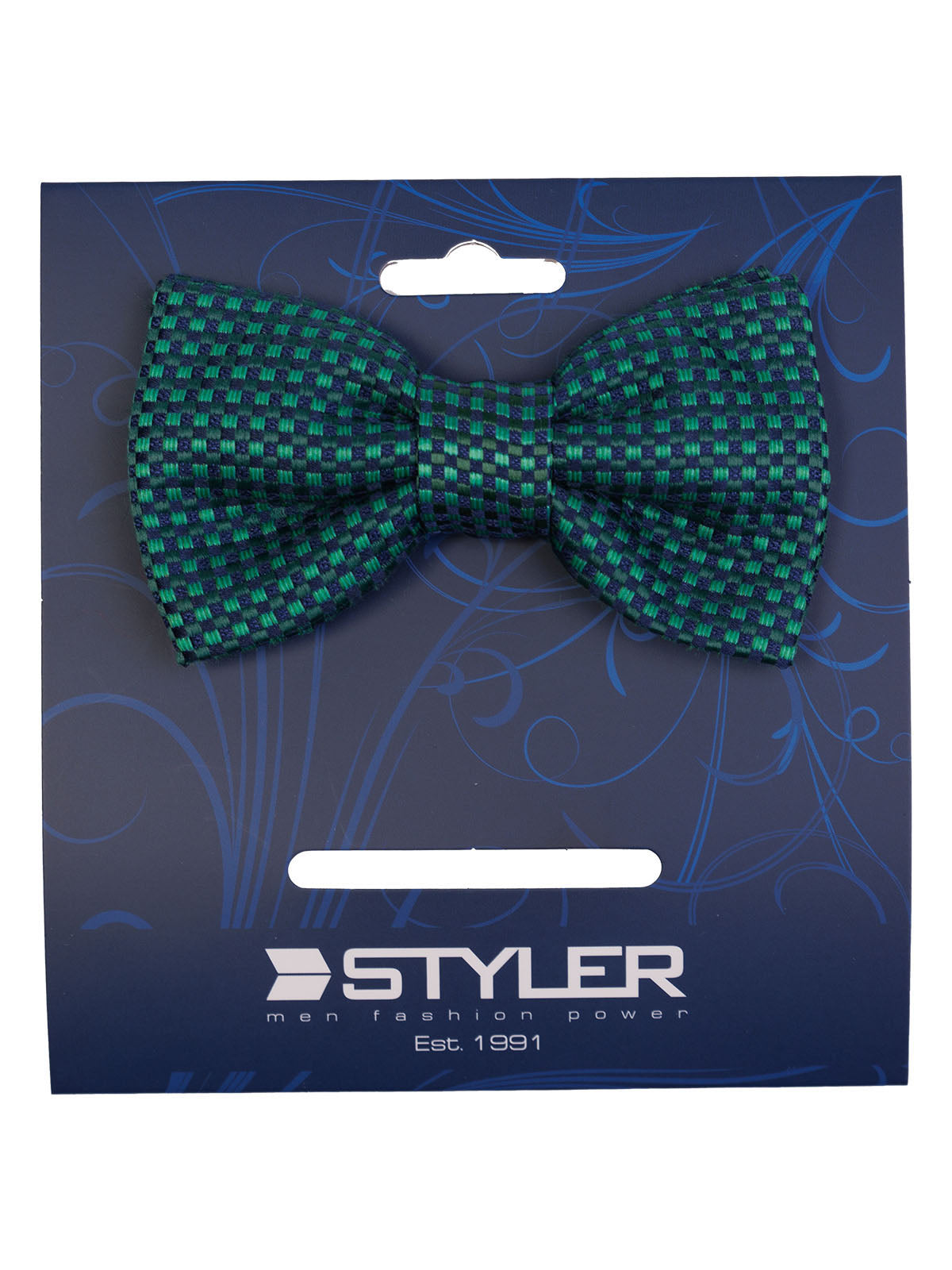 Папийонка в тъмно зелено