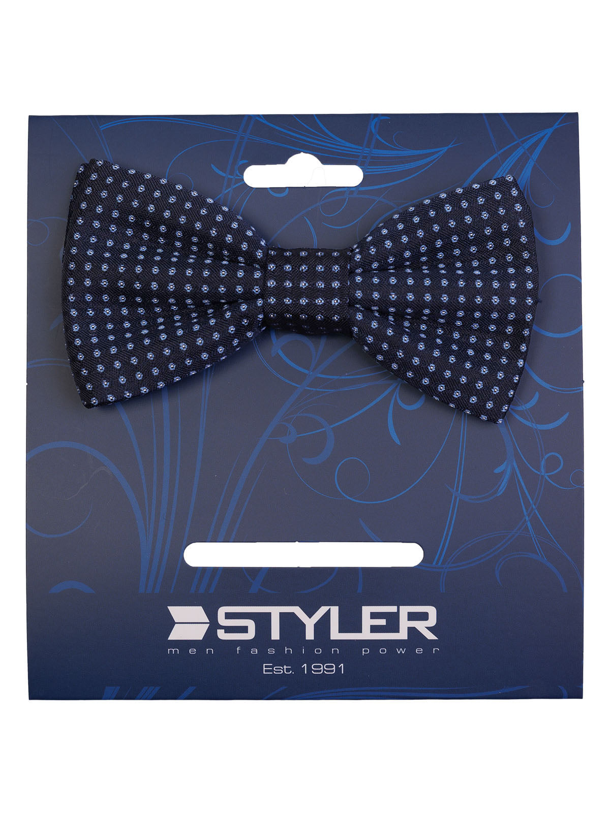 Папийонка в тъмно синьо