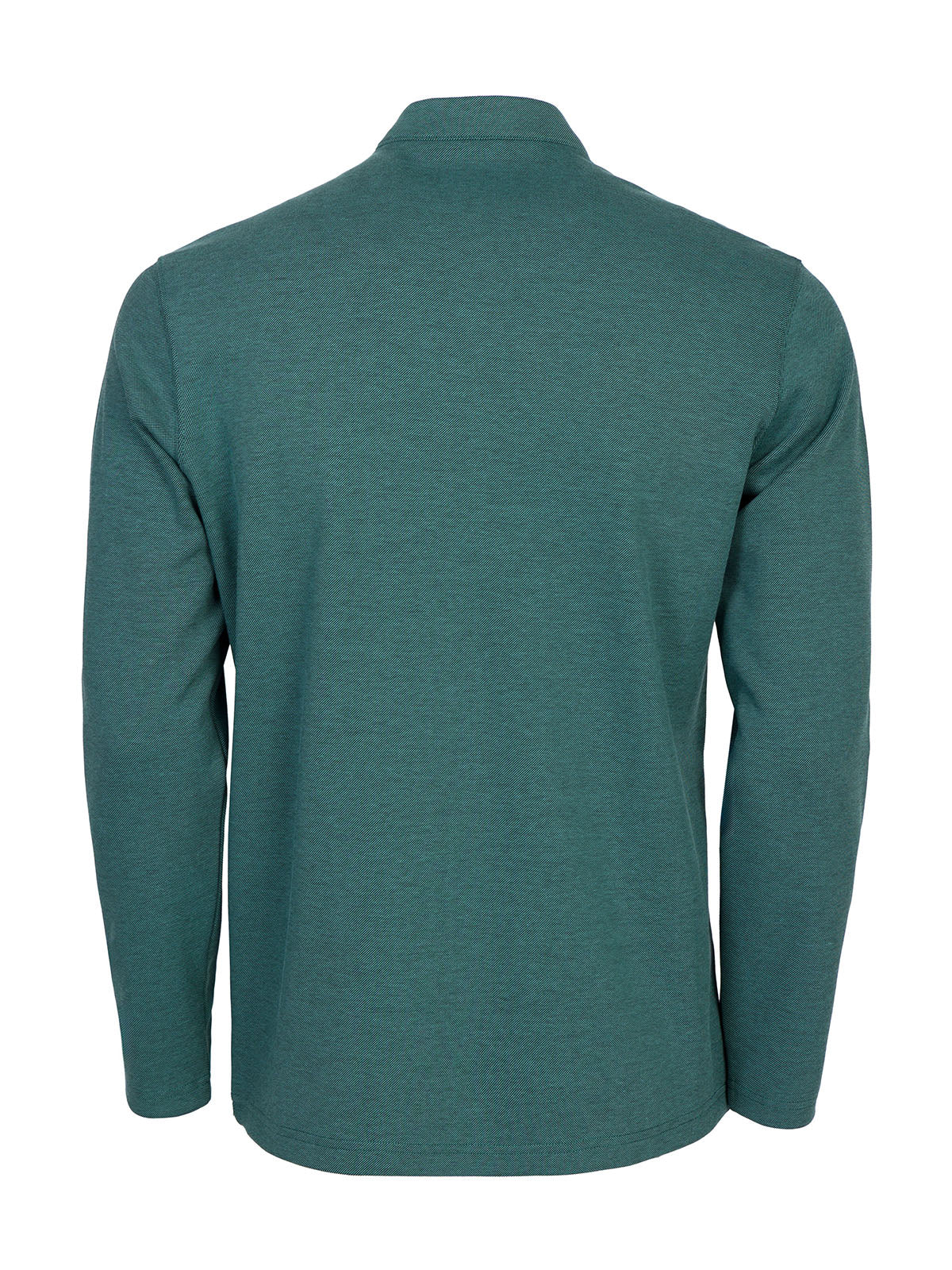 Блуза в светло зелен меланж с войнишка