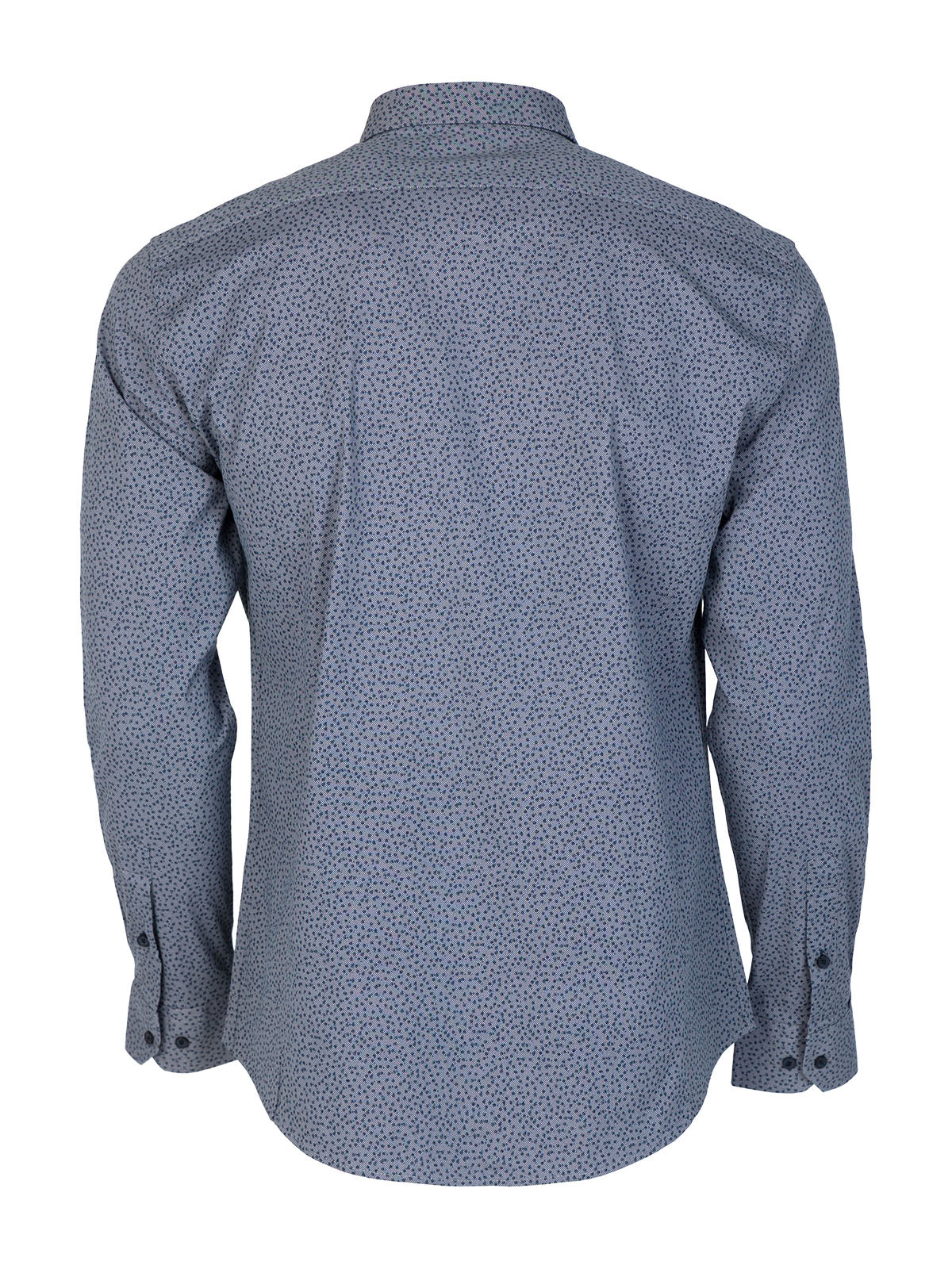 Риза в сиво със ситни фигури