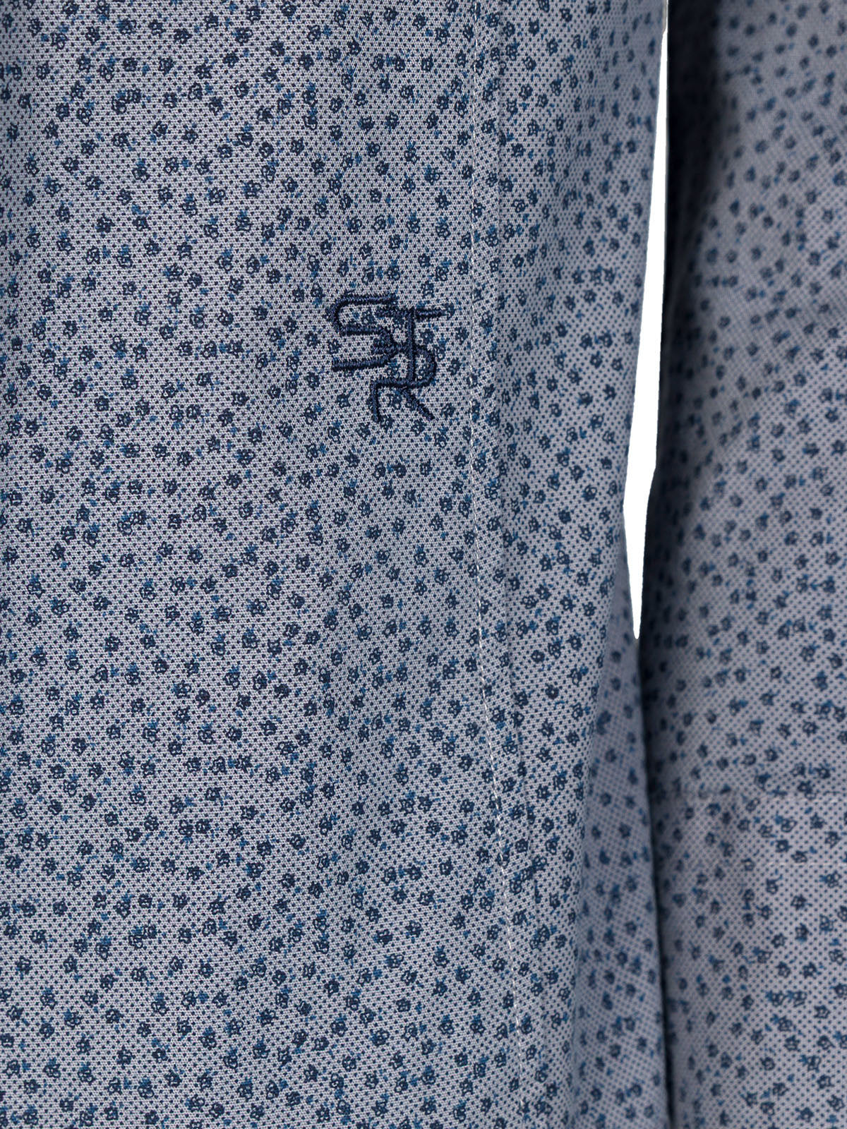 Риза в сиво със ситни фигури