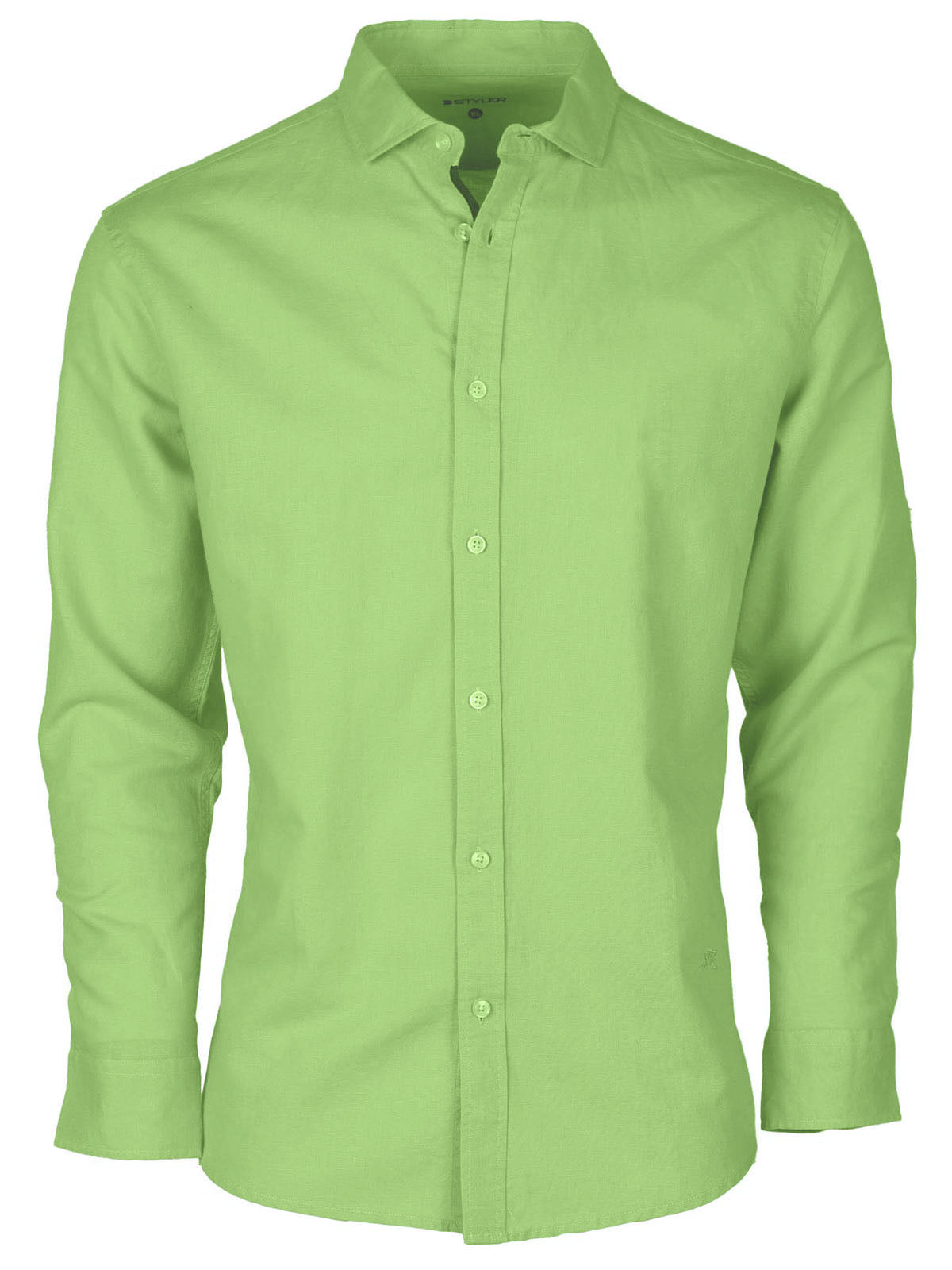 Ленена риза в ментолово зелено