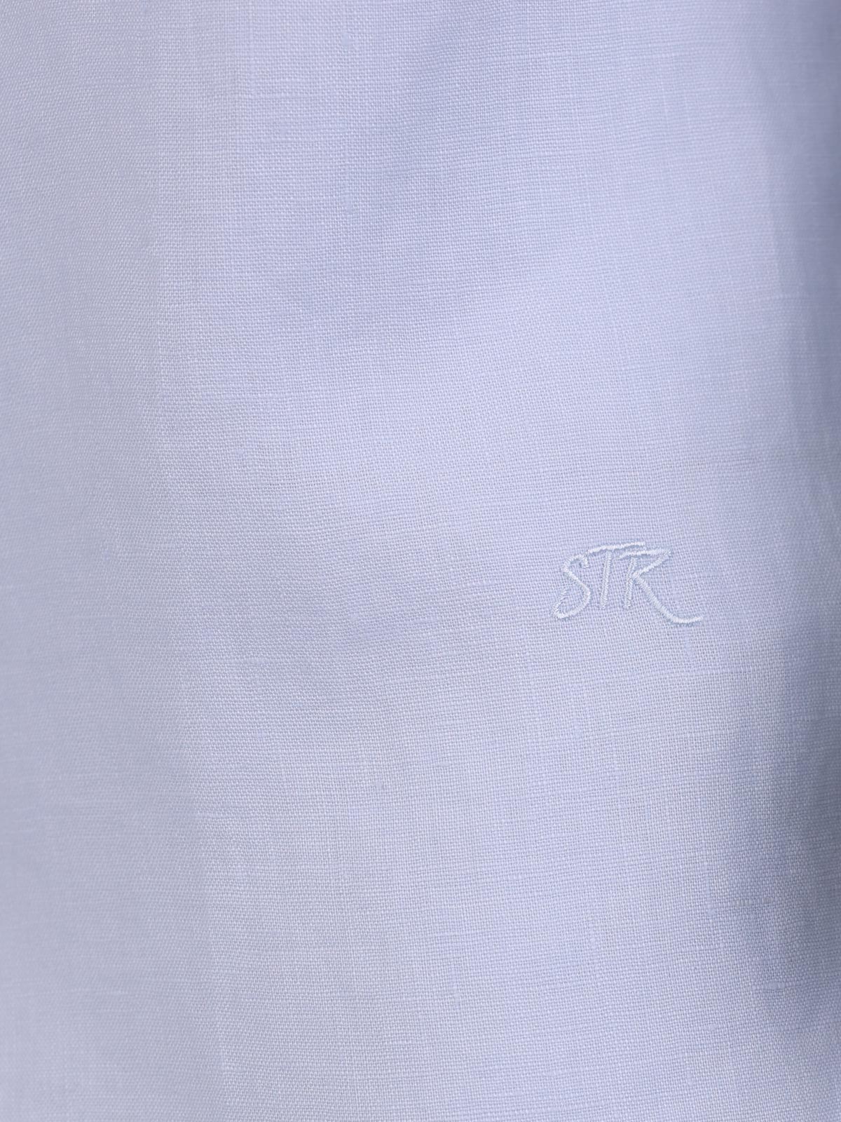 Ленена риза в светло синьо