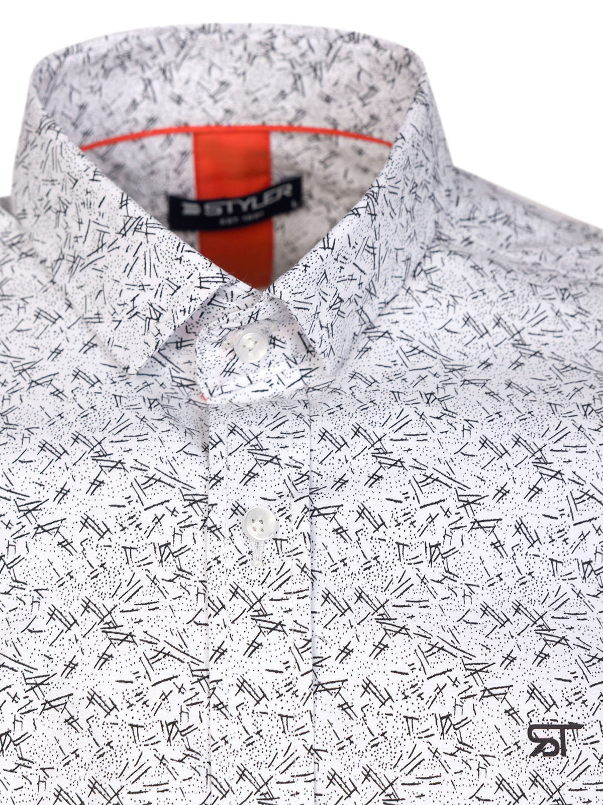 Бяла риза на черни щрихи