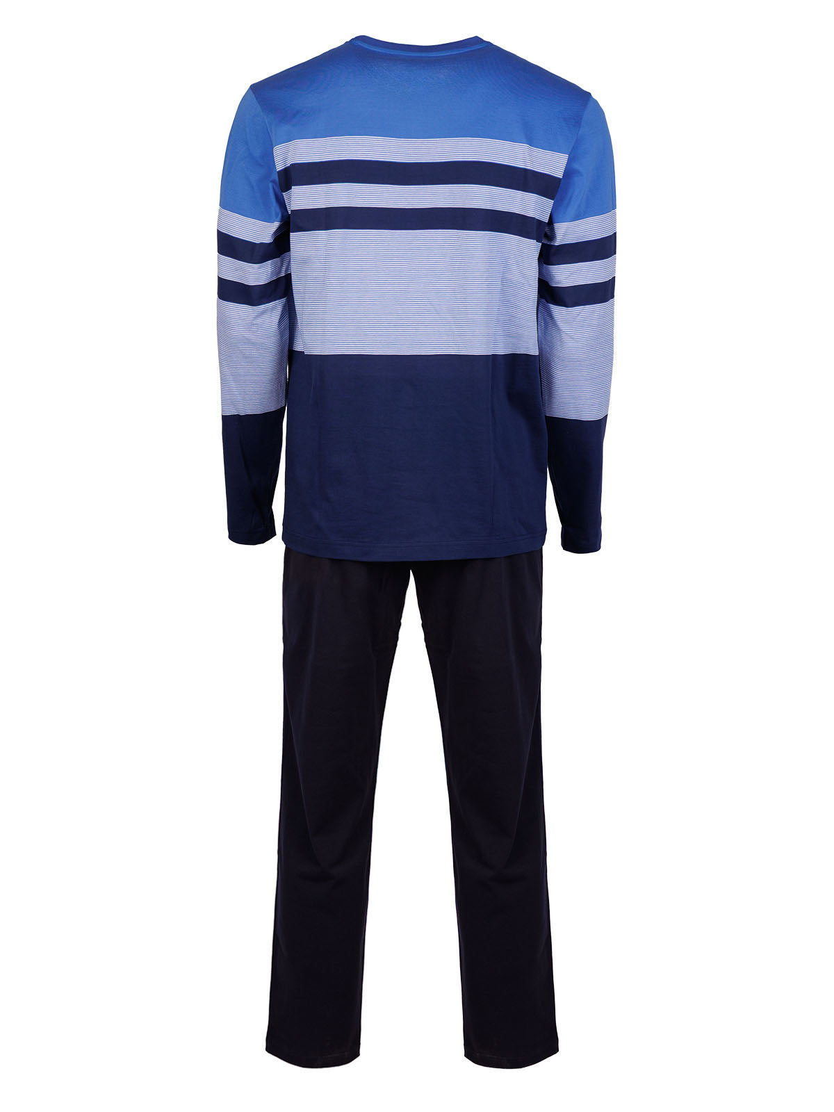 Мъжка пижама от две части на райе