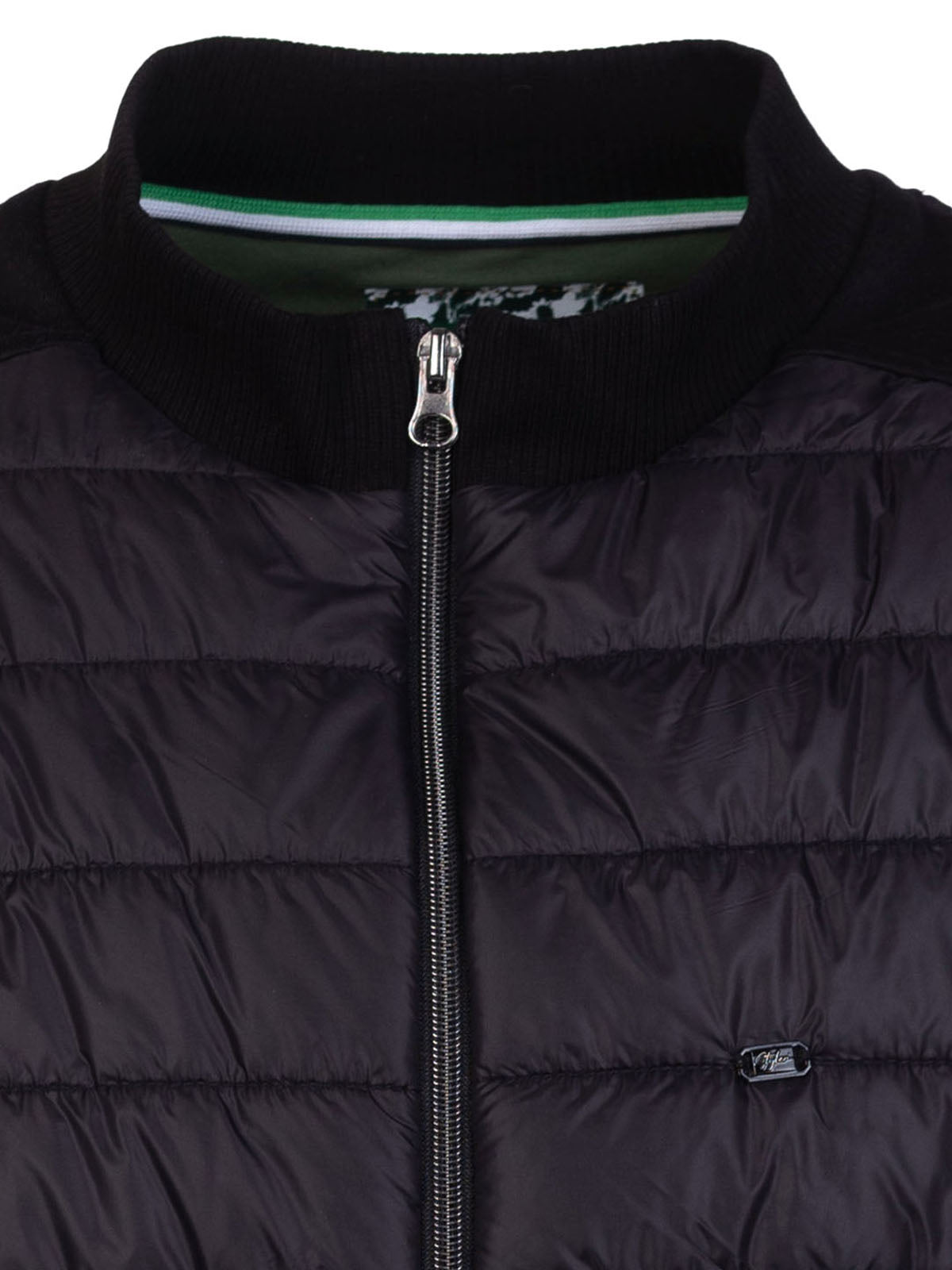 Черен капитониран суитшърт