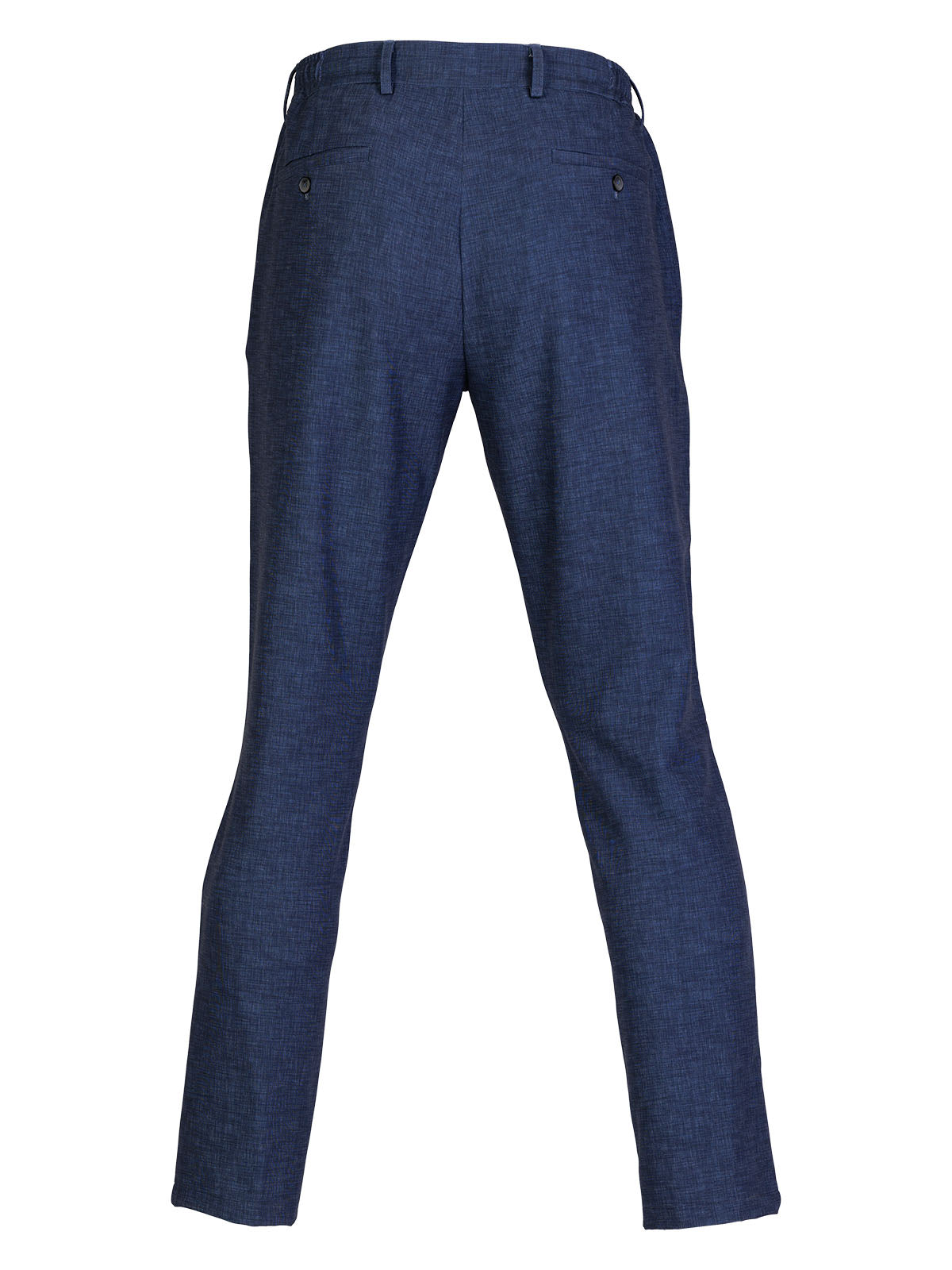 Панталон на синьо каре меланж