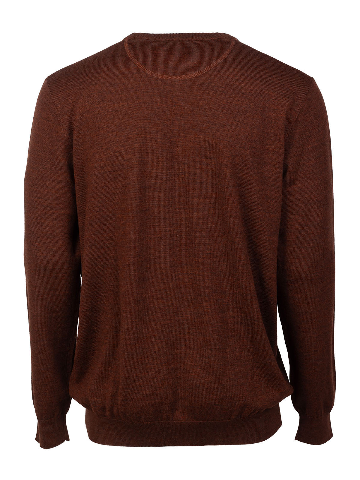 Мъжки пуловер в цвят керемида