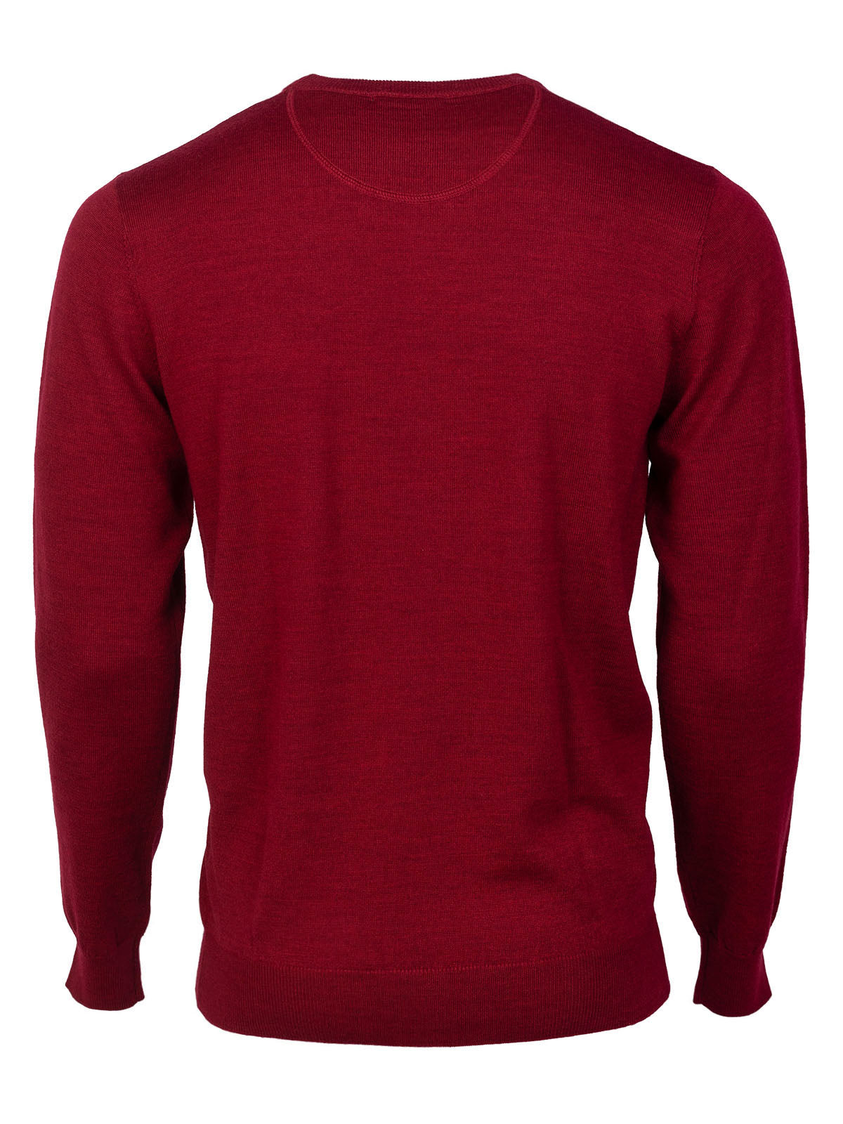 Мерино пуловер в бордо
