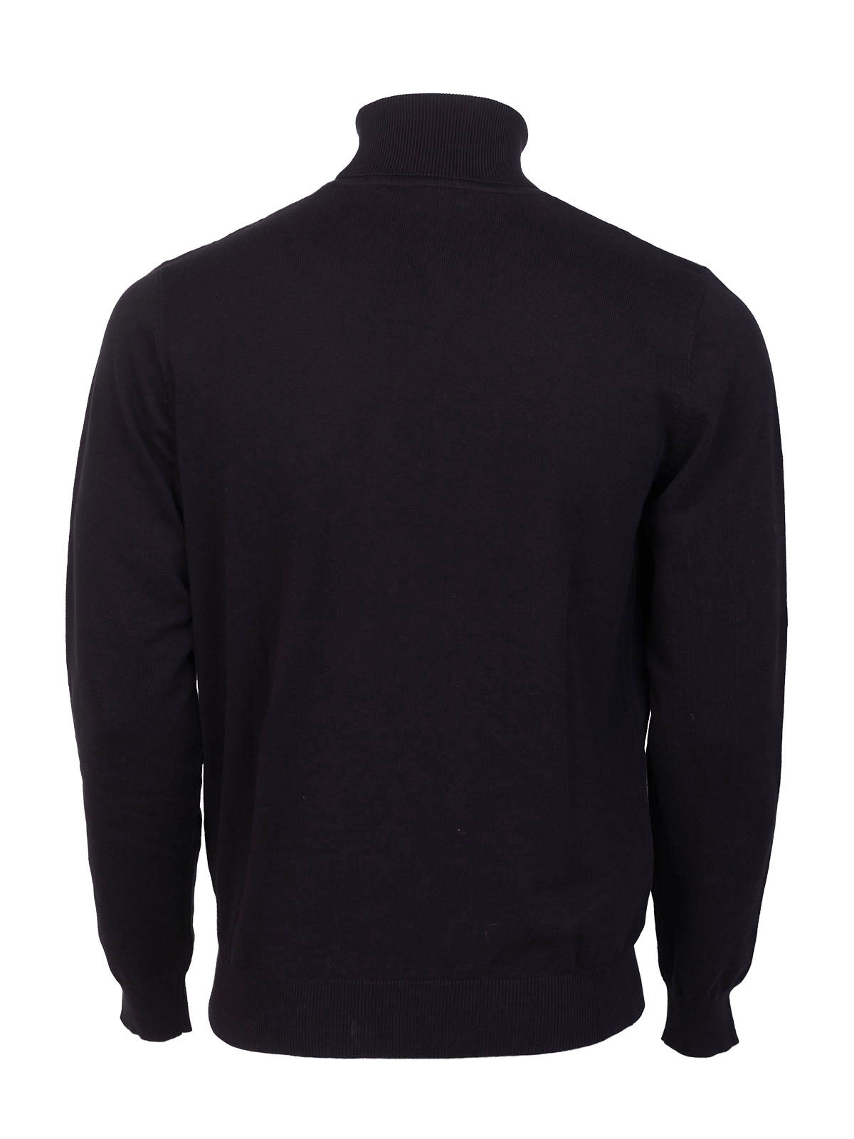 Мъжко памучно поло в черно