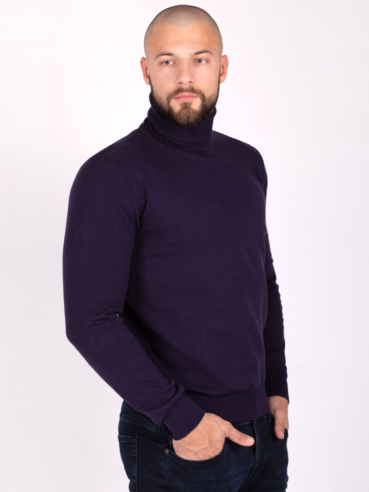 Мъжко поло в лилаво