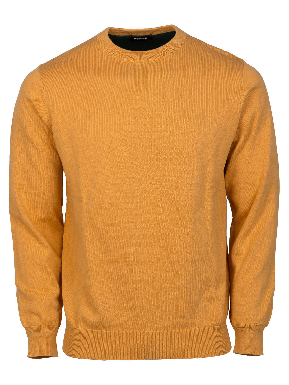 Мъжки пуловер в горчица