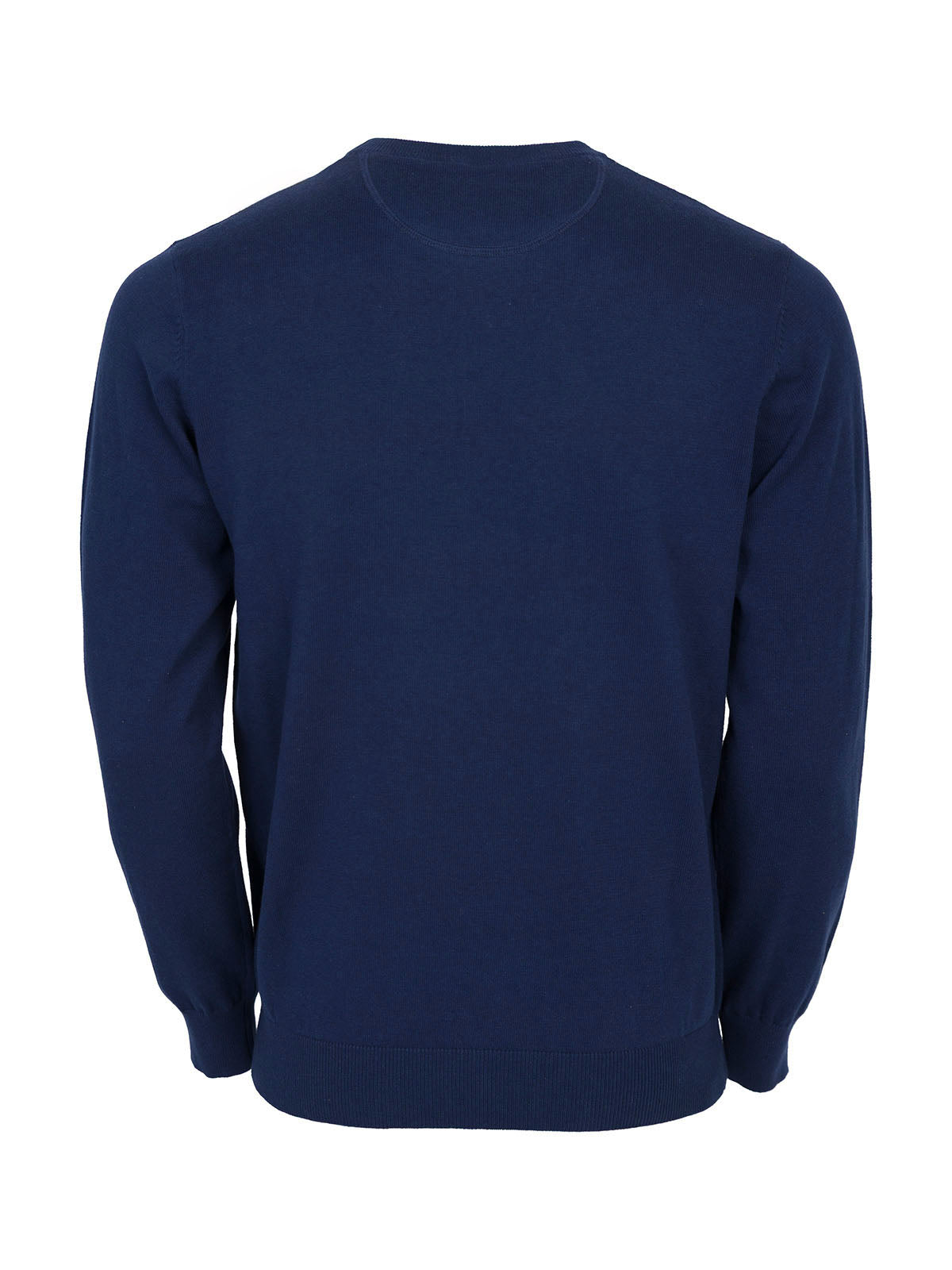 Мъжки пуловер в тъмно мастилено