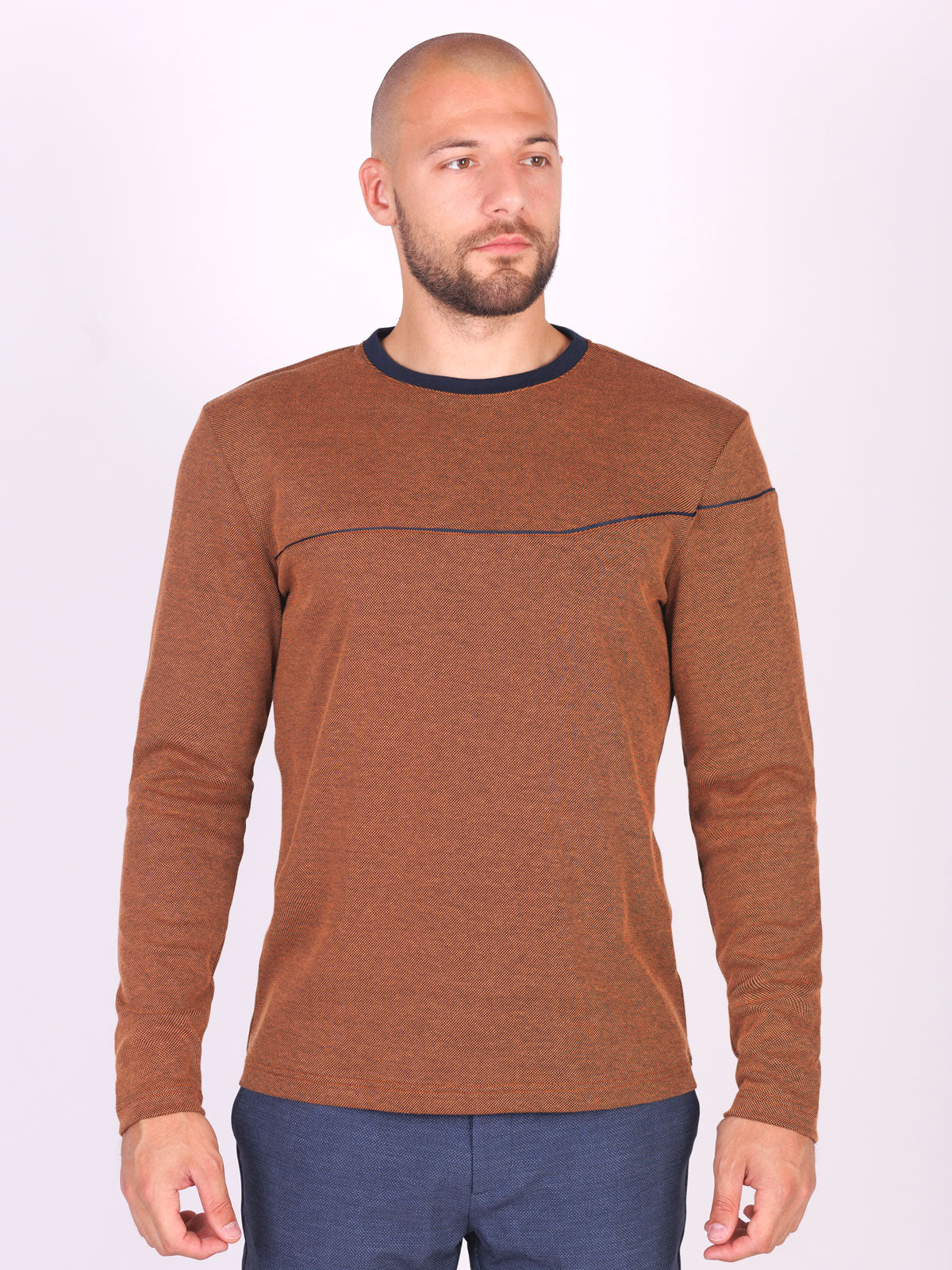 Блуза брик с дълъг ръкав