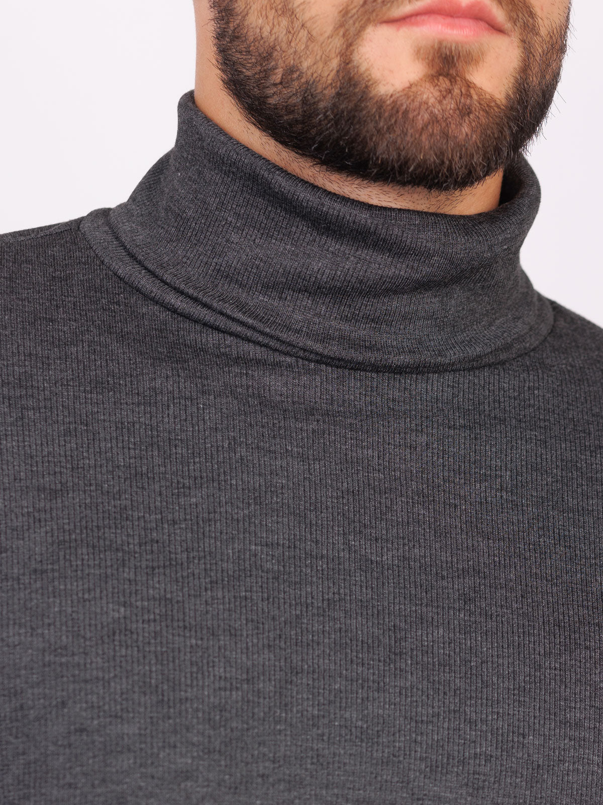 Памучно поло в сиво