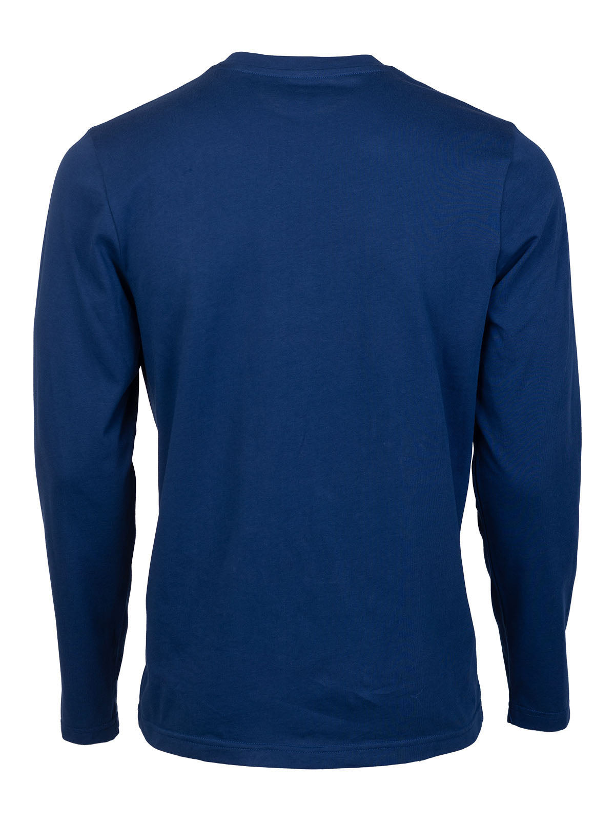 Блуза в синьо с цветен принт