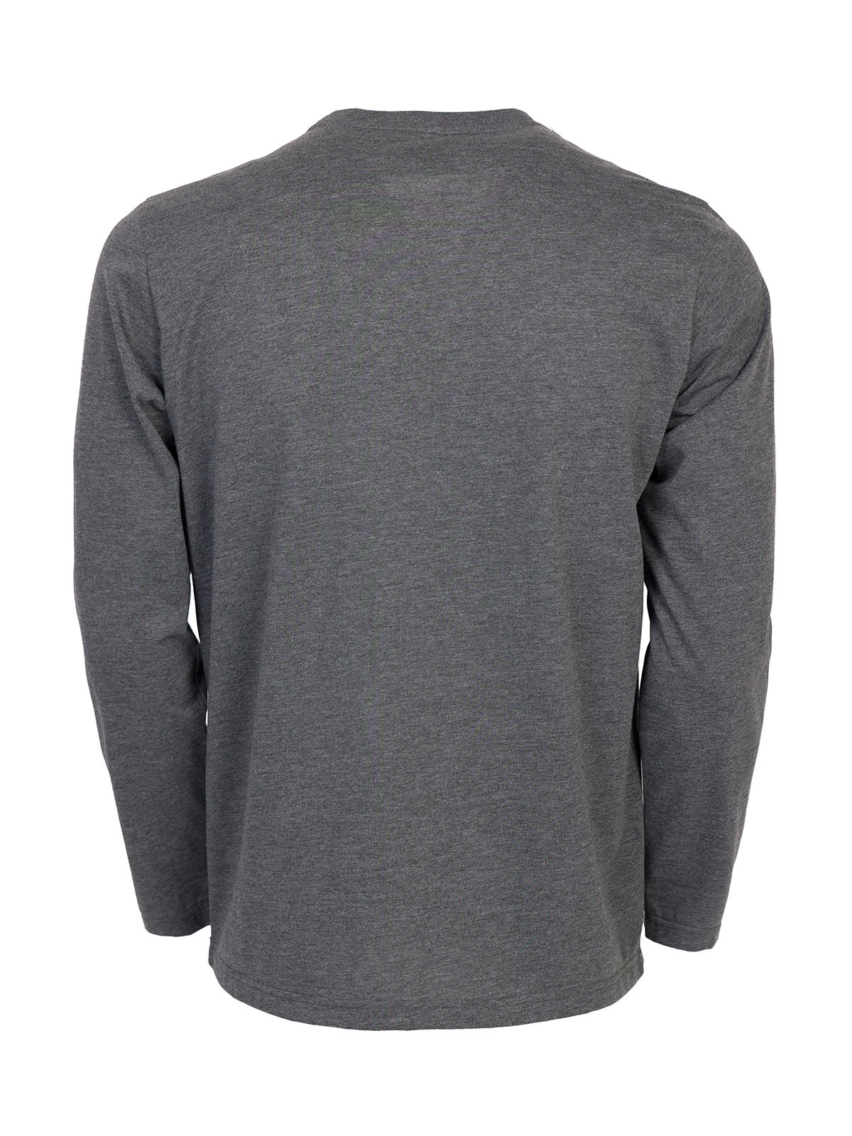 Блуза в цвят сив меланж с принт